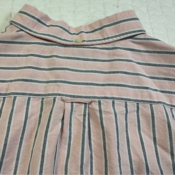 Aeropostale Y2K Men's Bottom Up Shirt Pink and Grey Stripes in Size M - Picture 11 of 12